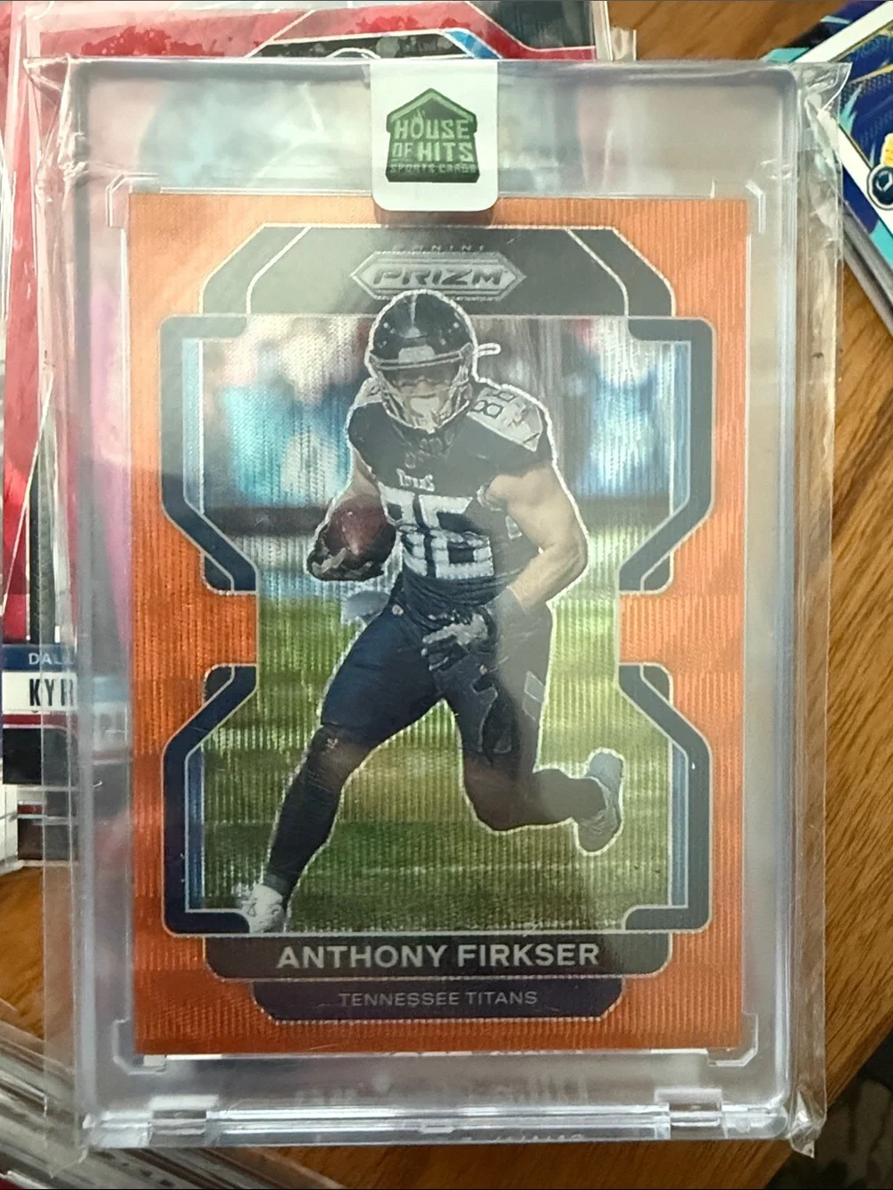 Anthony Firkser Tennessee Titans Football Trading Card - Orange wave